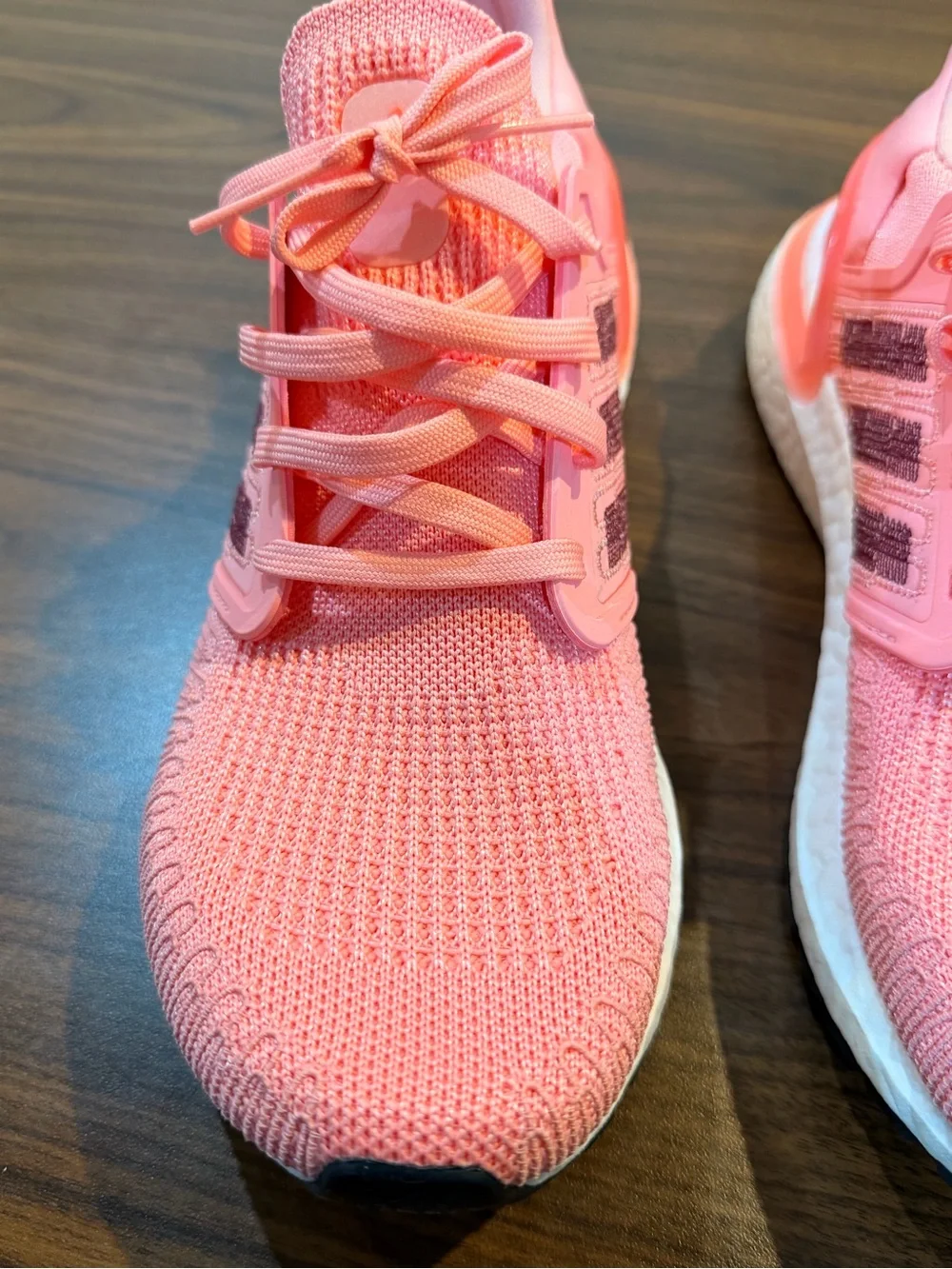 Like New adidas Ultraboost 20 Running Shoes Coral Pink knits